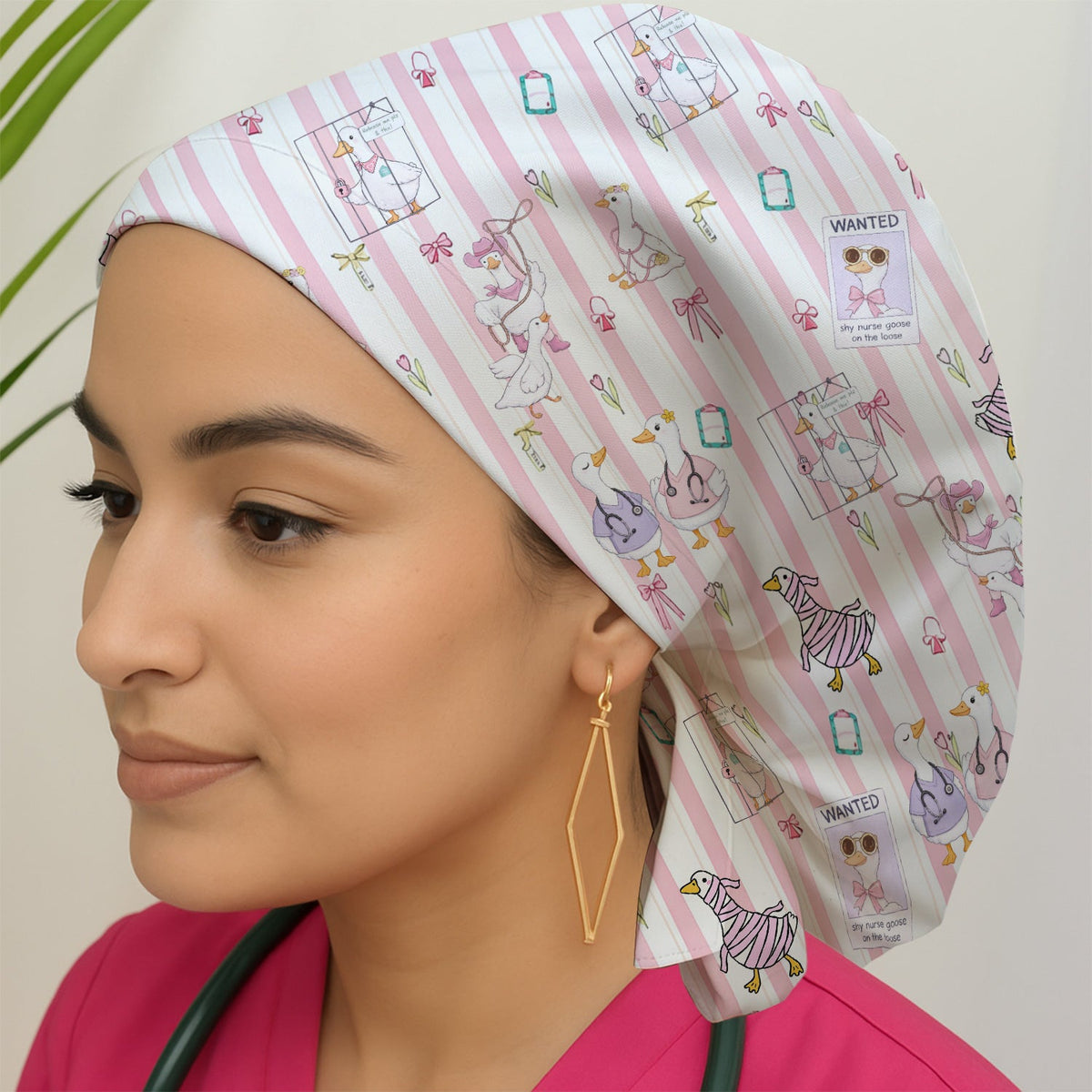 Duck Stripe Scrub Cap
