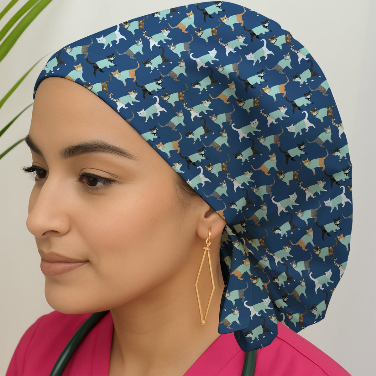 Cat Nurse Scrub Cap