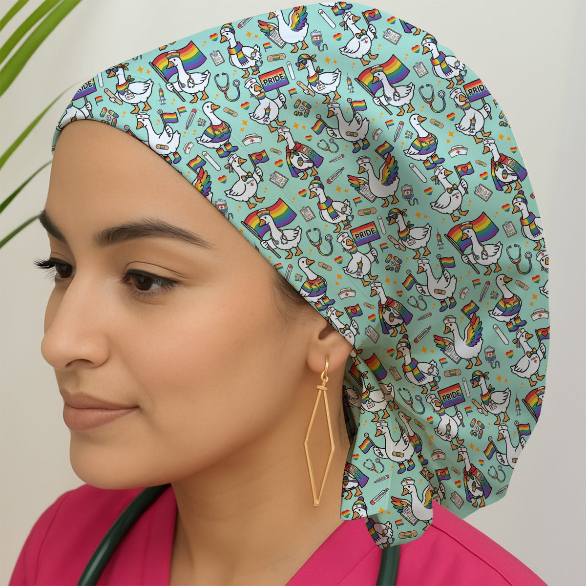 LGBT Pride Duck Scrub Cap