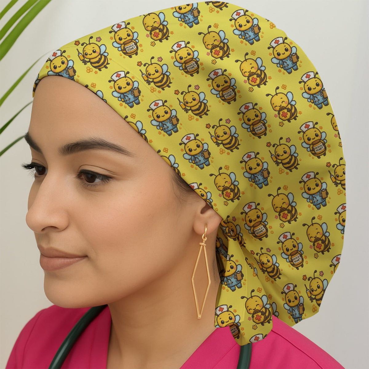 Honey Bee Scrub Cap