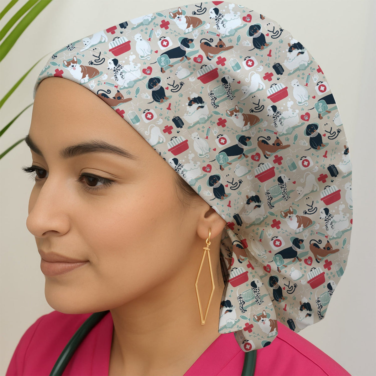Dogs Veterinary Tools Scrub Cap