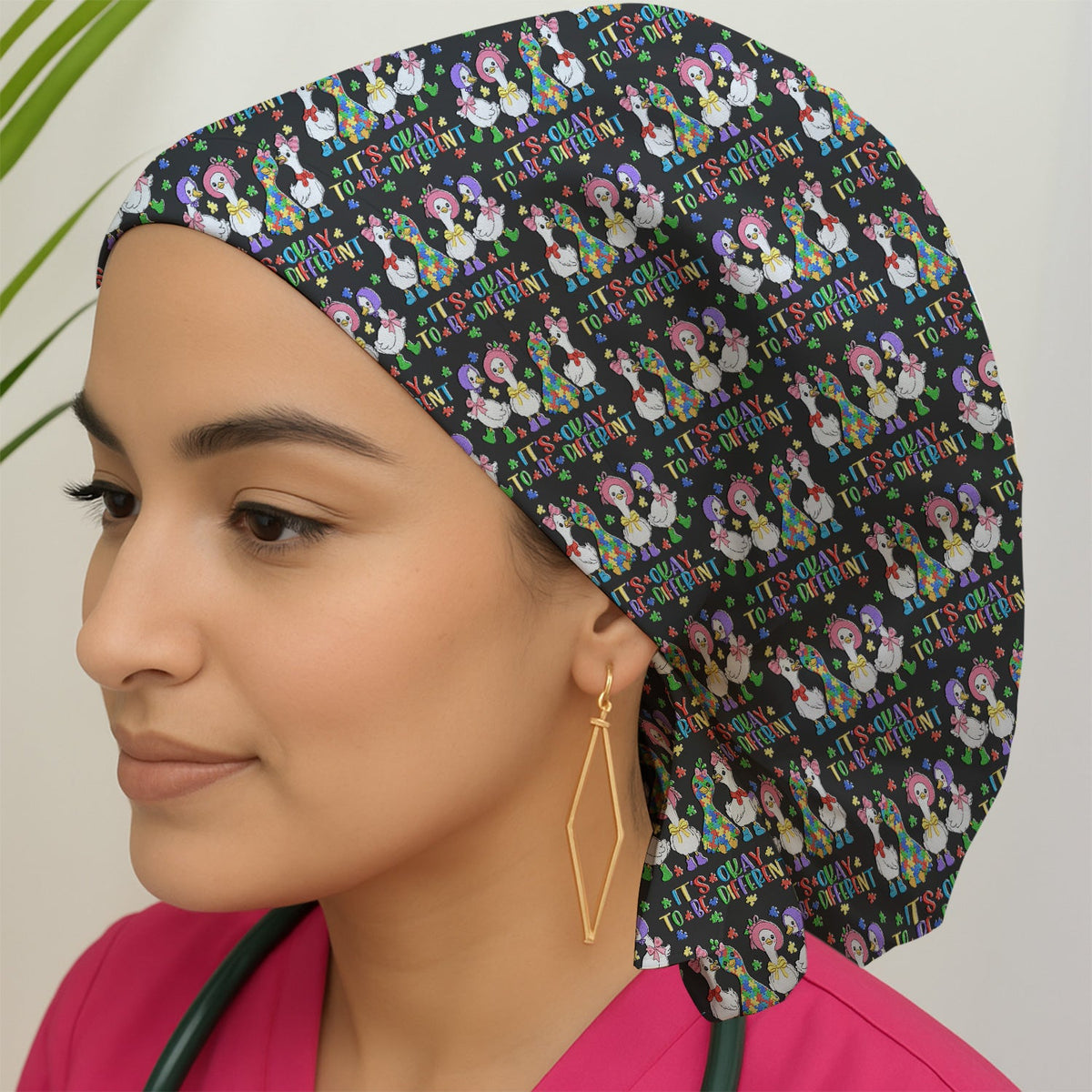 It's Okay To Be Different Duck Scrub Cap