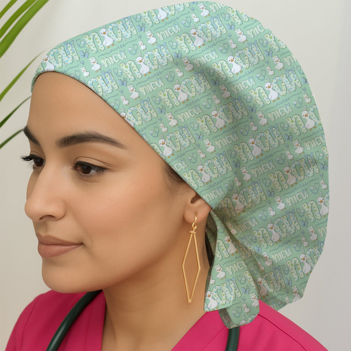 NICU Nurse Duck Scrub Cap