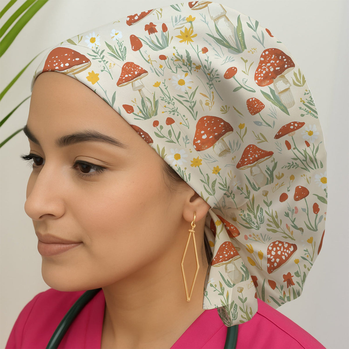 Mushroom Wildflower Scrub Cap