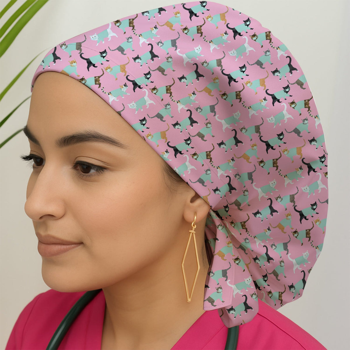 Cat Nurse Scrub Cap