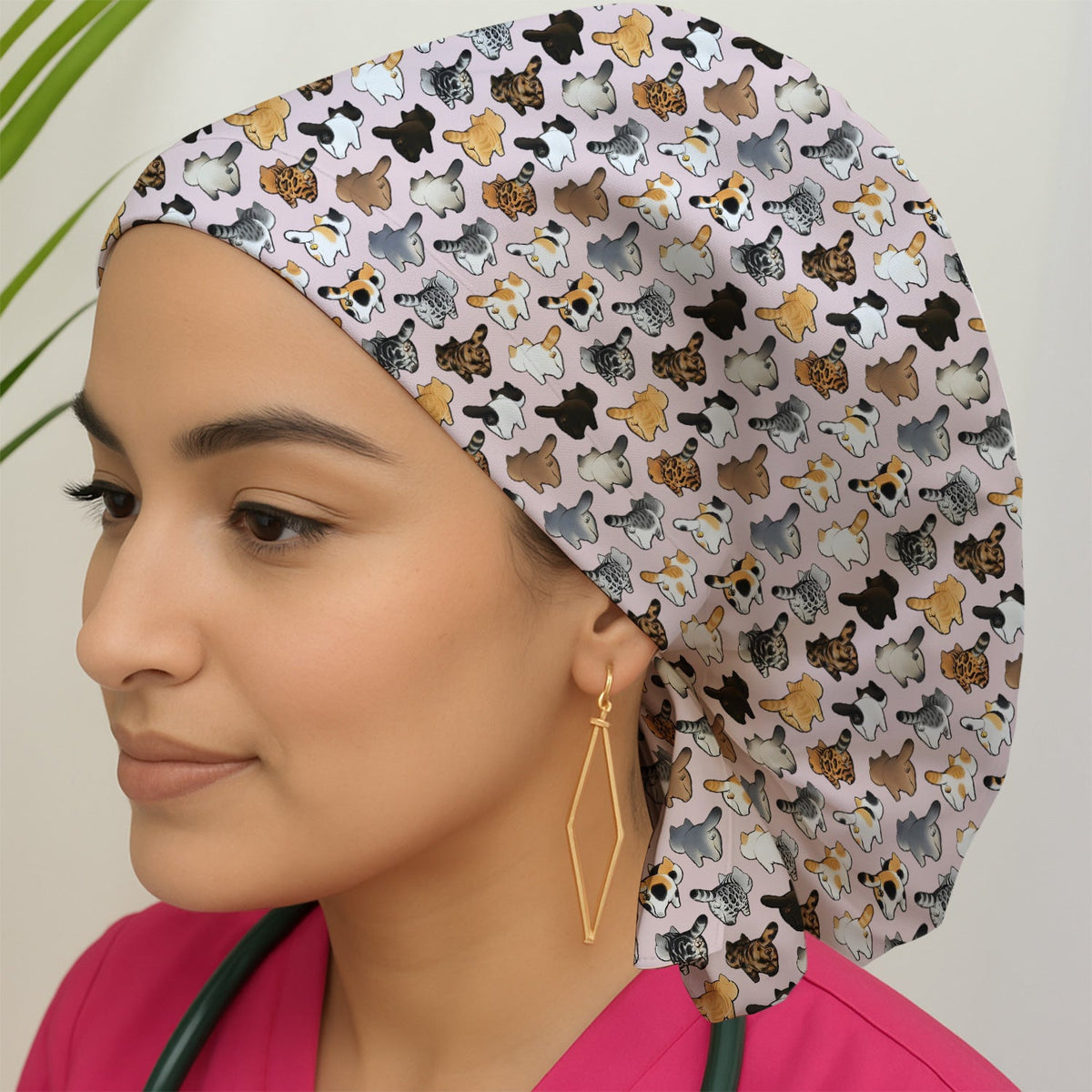 Cat Butt Scrub Cap