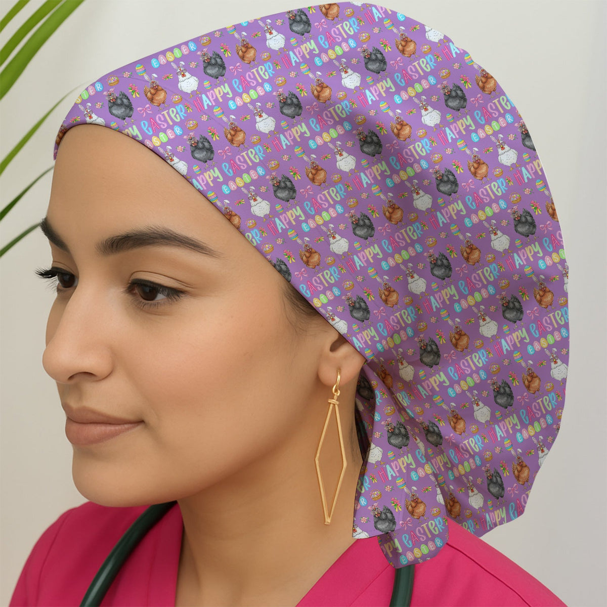 Bunny Eggs Scrub Caps - Easter Gift For Nurse