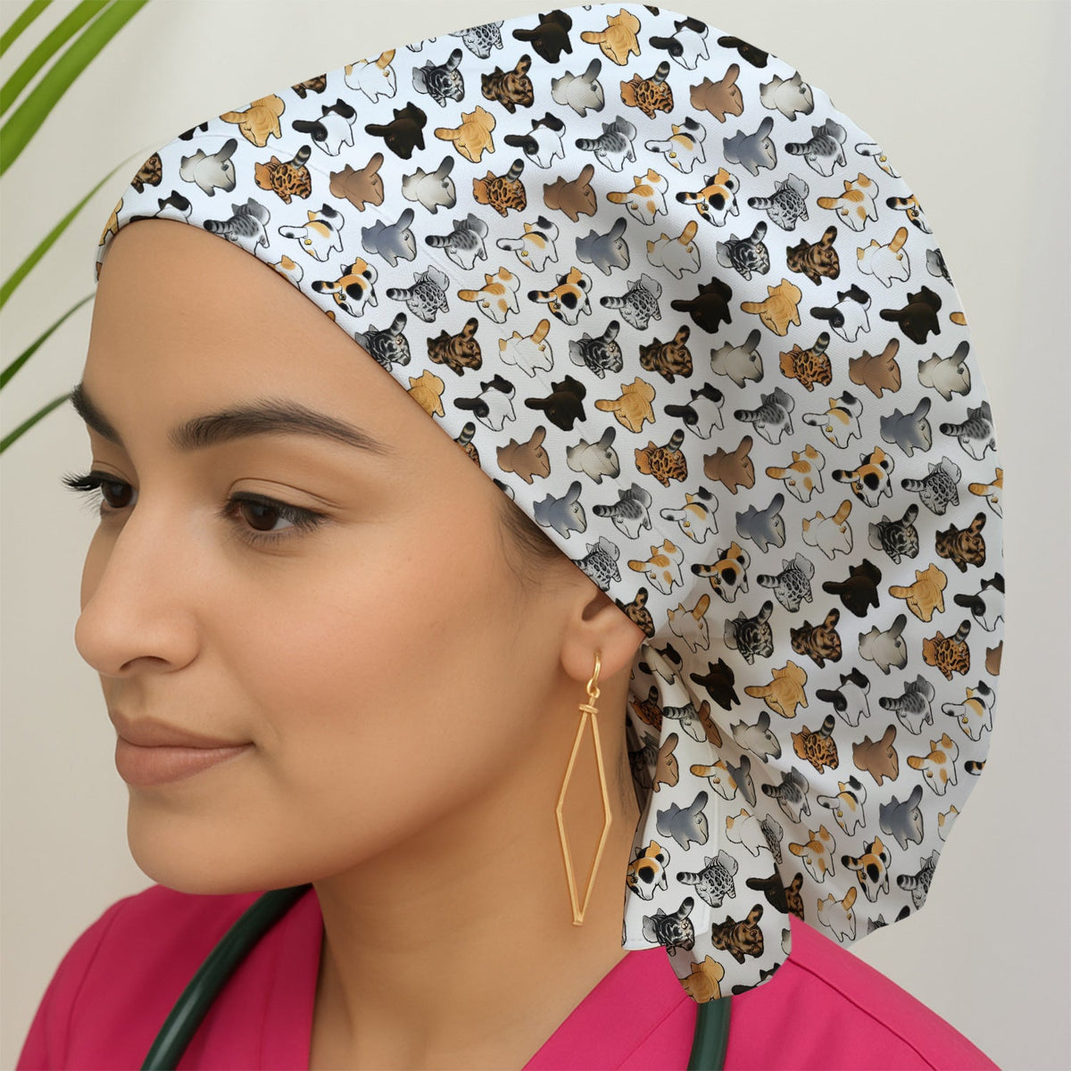 Cat Butt Scrub Cap