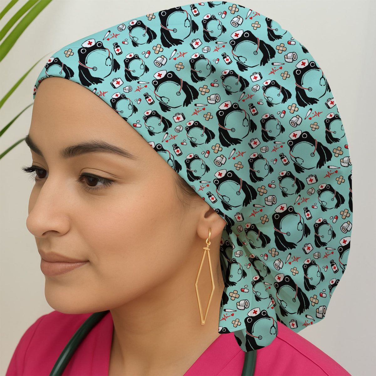 Frog Medical Scrub Cap