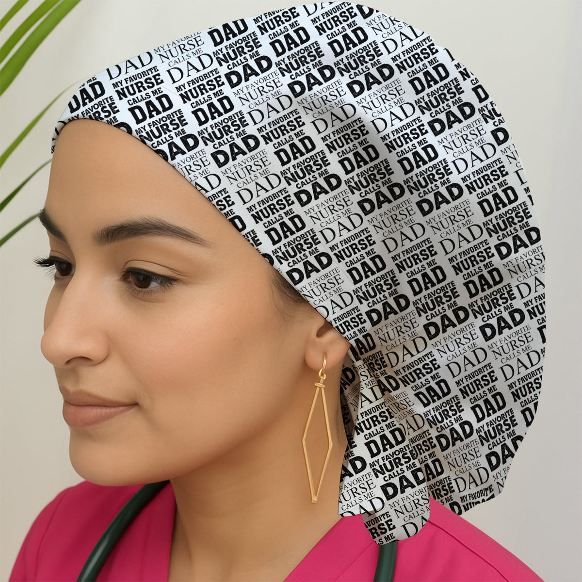 Favorite Nurse Calls Dad Scrub Cap