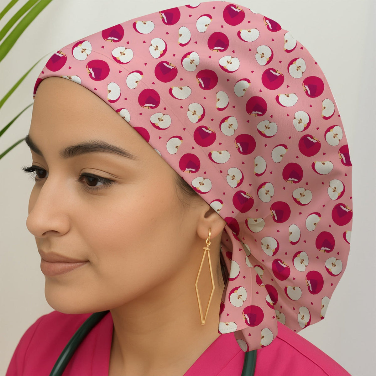 Red Apple Scrub Cap