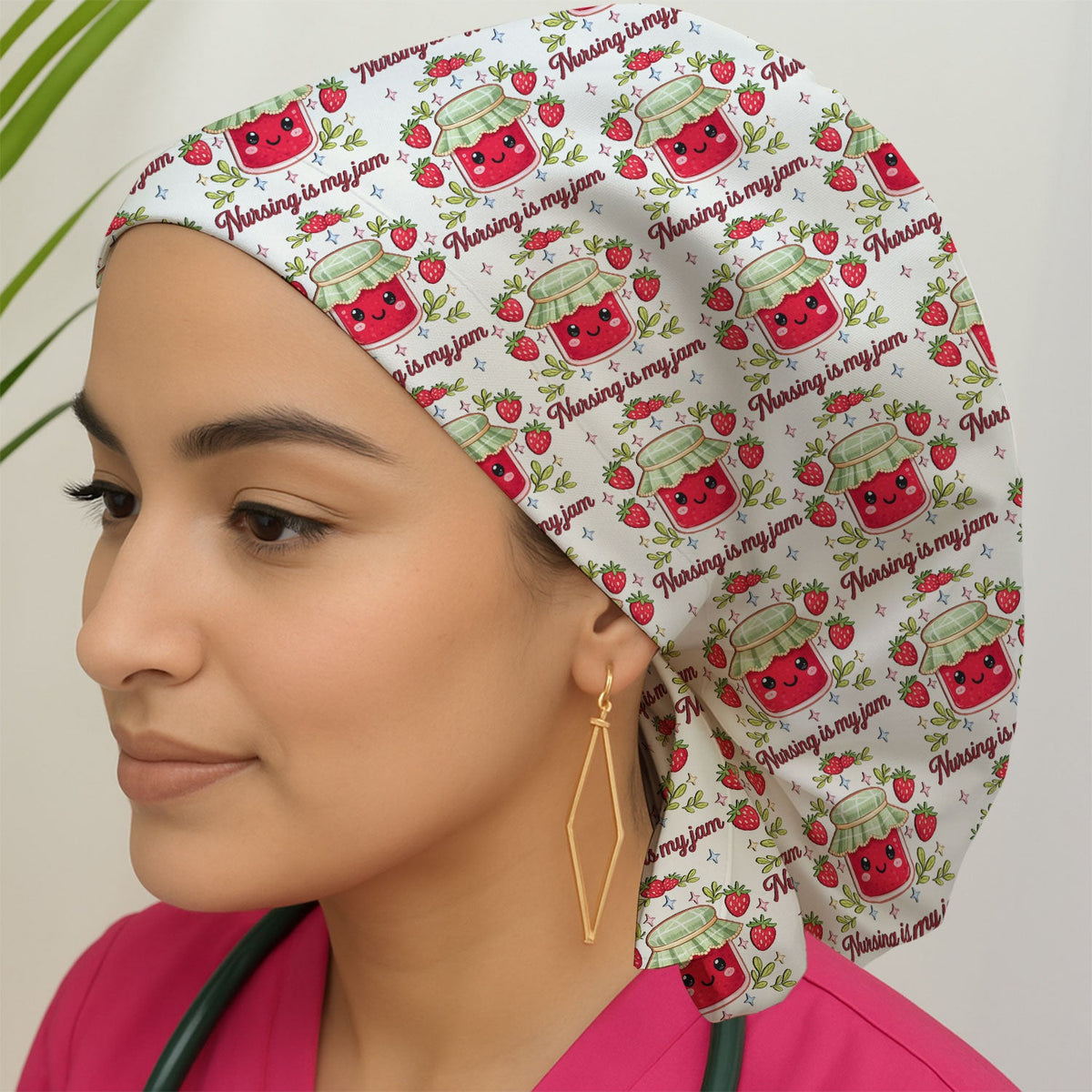 Strawberry Jam Scrub Cap