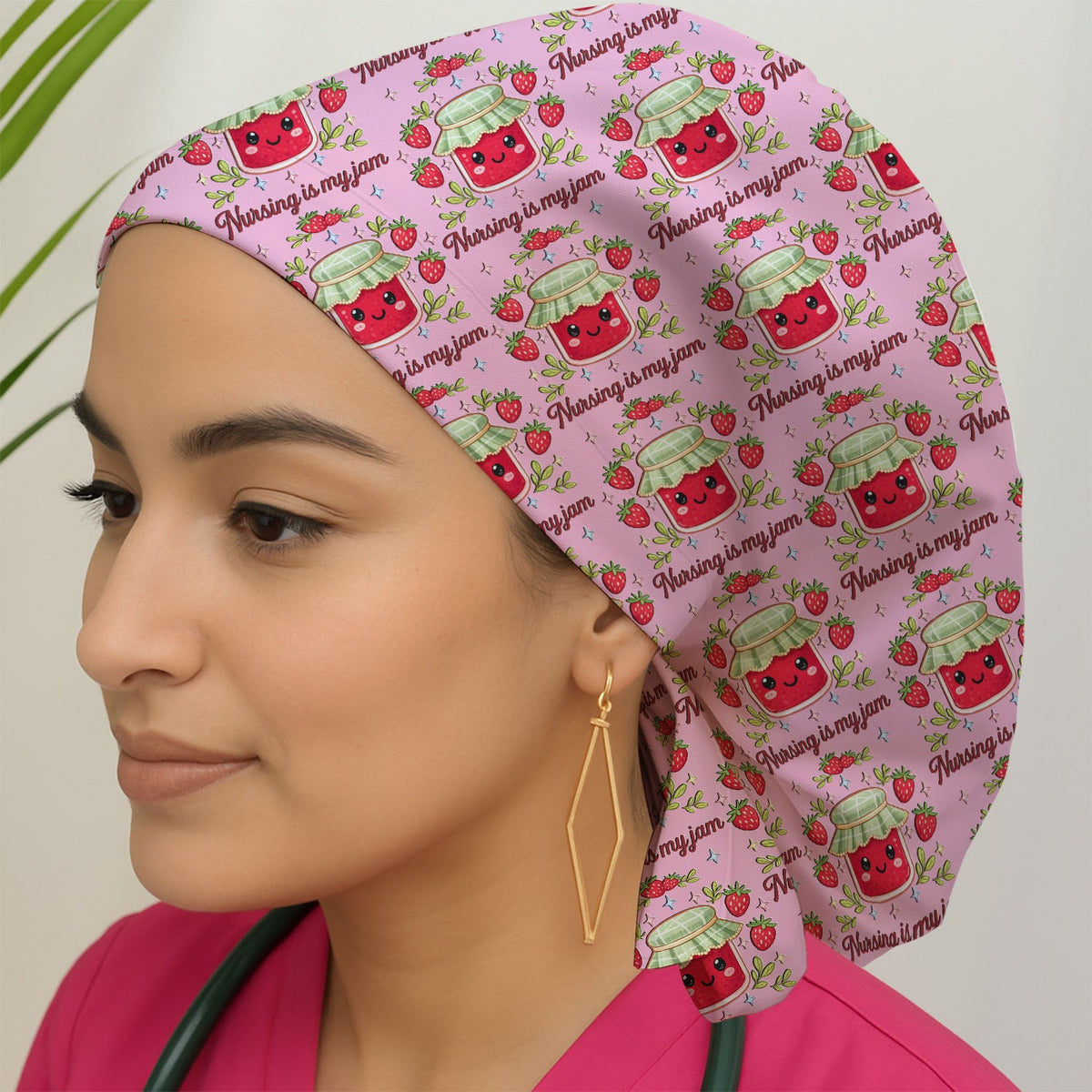 Strawberry Jam Scrub Cap