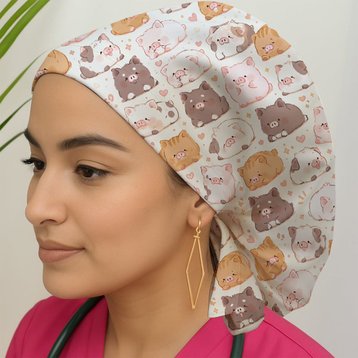 Chubby Pig Scrub Cap