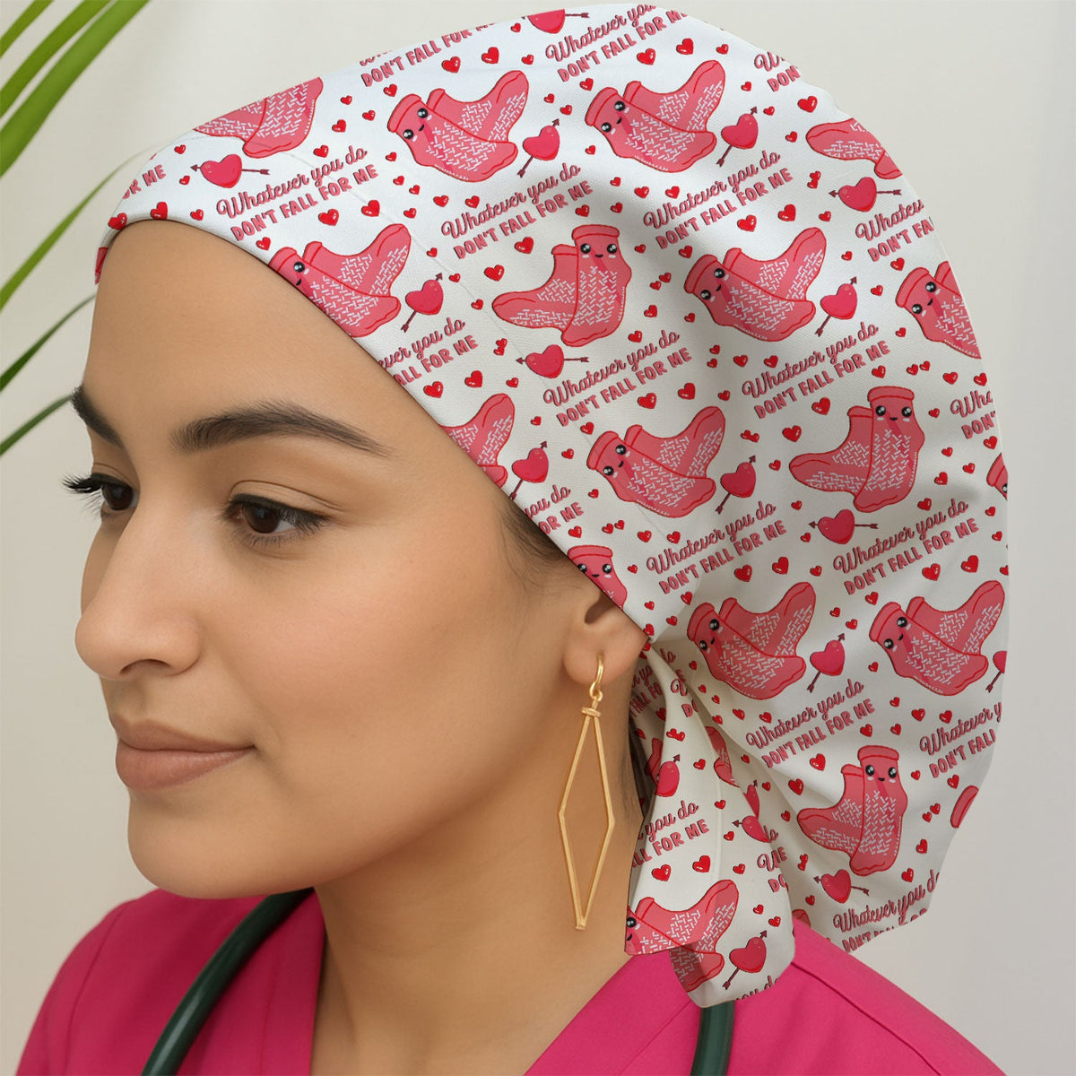 Valentine Funny Love Quote Scrub Cap