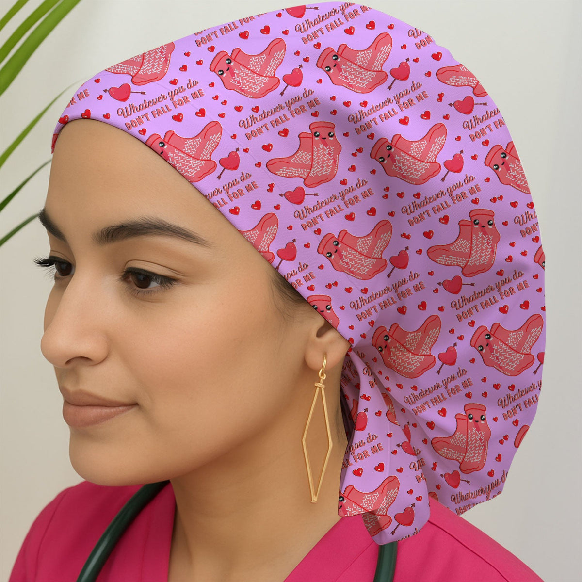 Valentine Funny Love Quote Scrub Cap