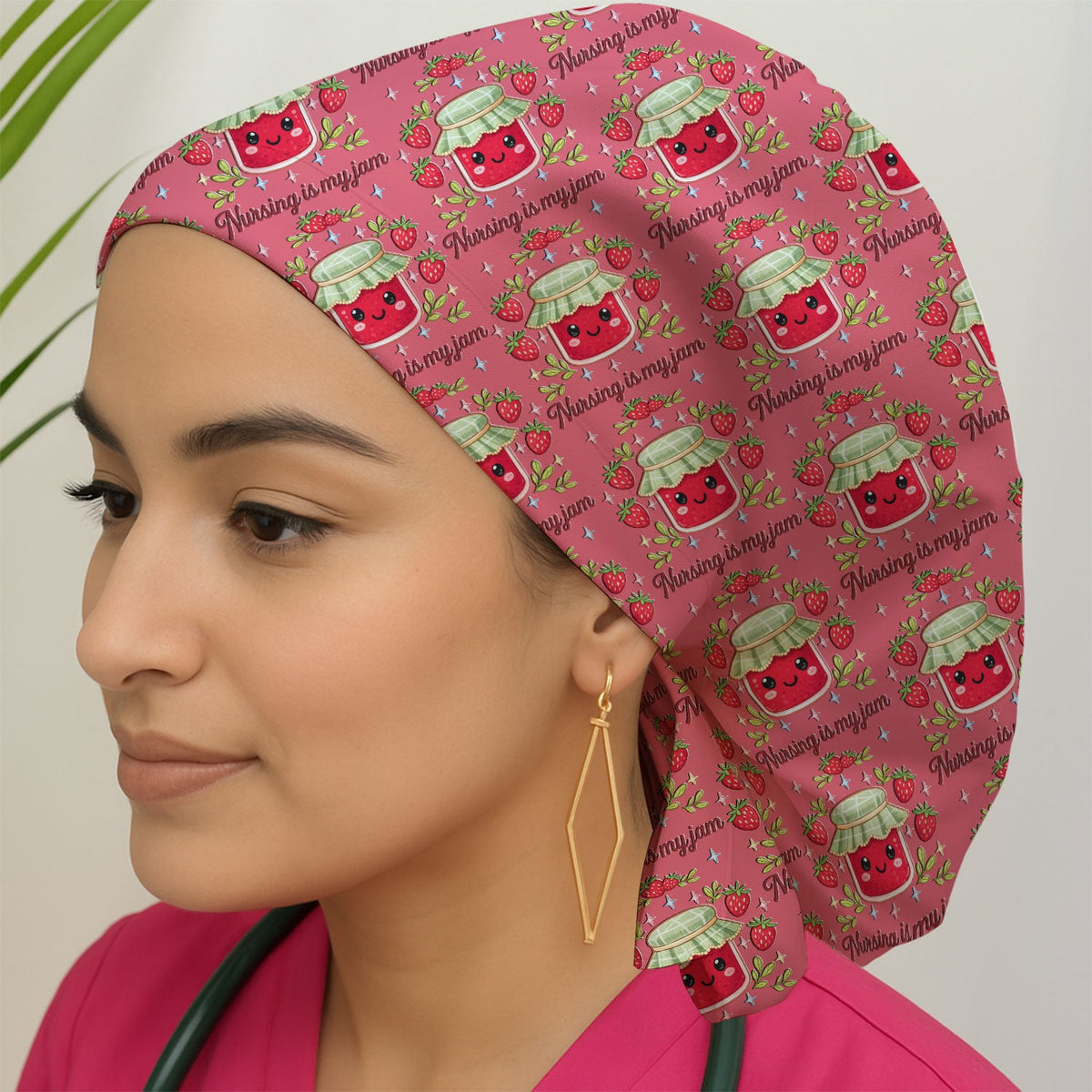 Strawberry Jam Scrub Cap