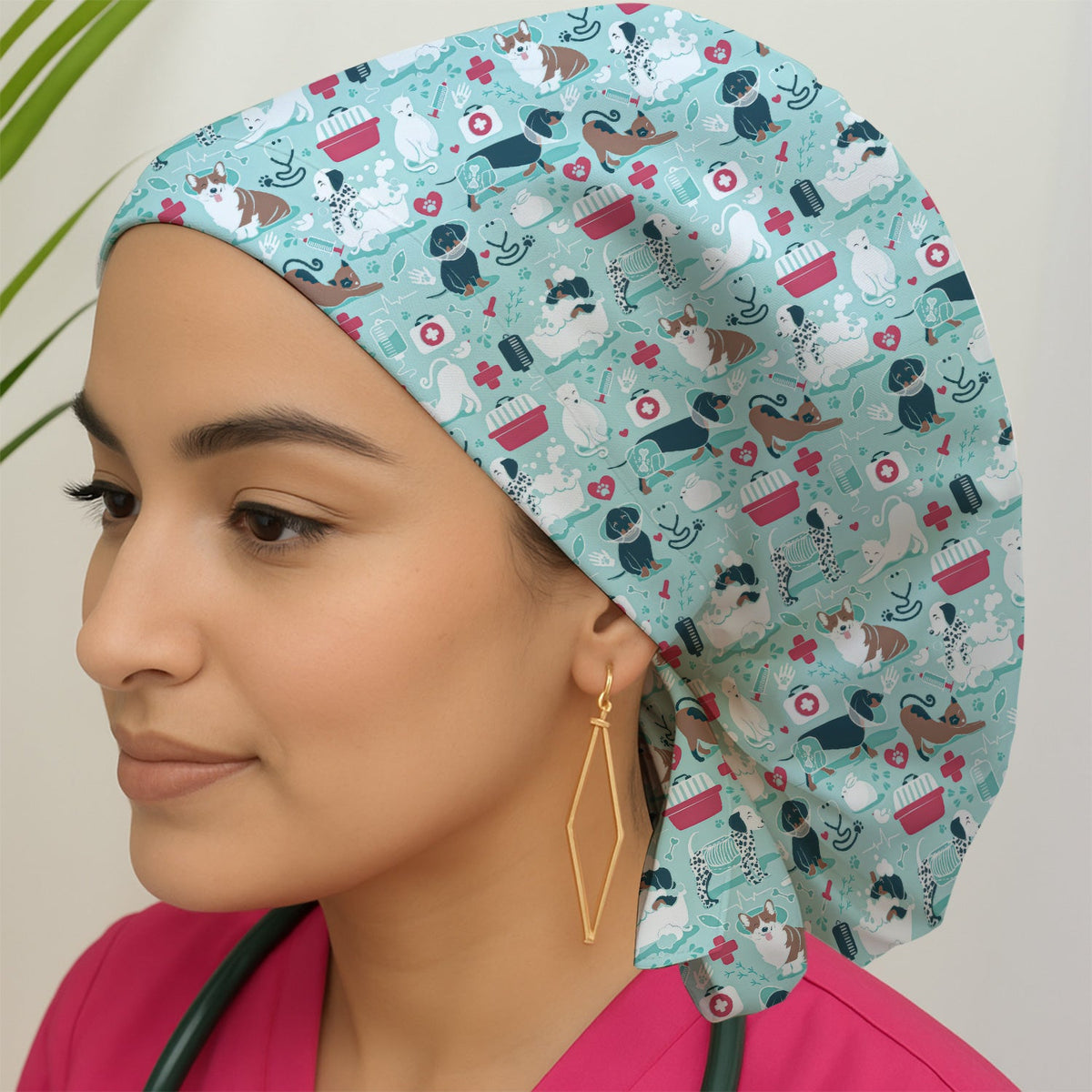 Dogs Veterinary Tools Scrub Cap