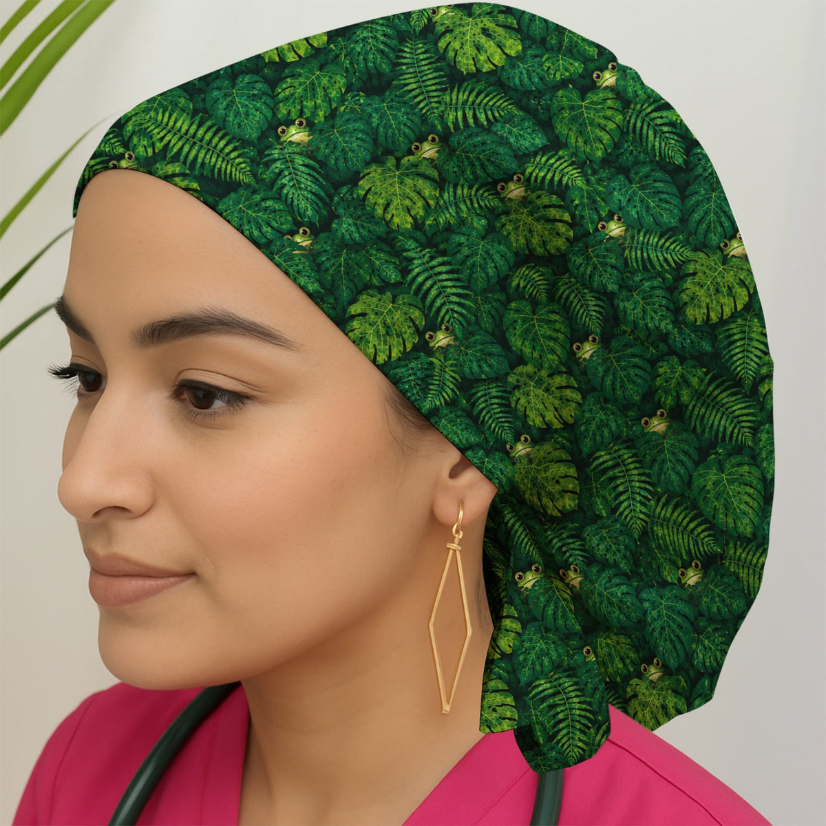Hidden Frog Jungle Scrub Cap