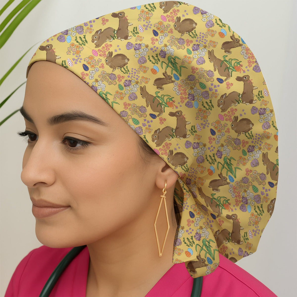 Easter Bunny Scrub Cap
