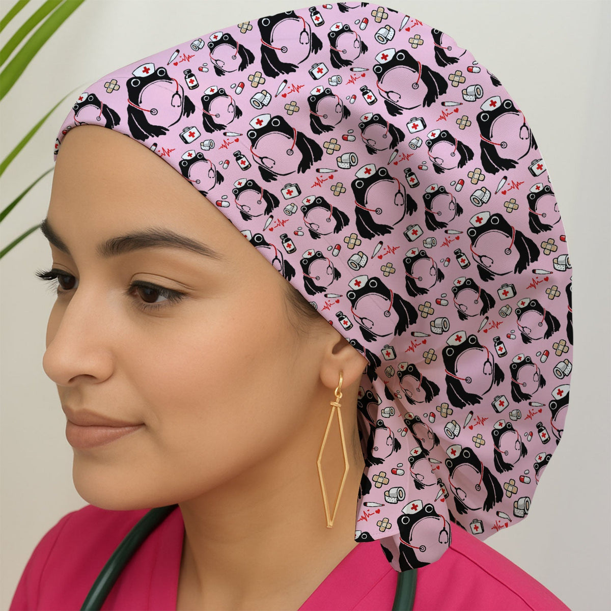 Frog Medical Scrub Cap