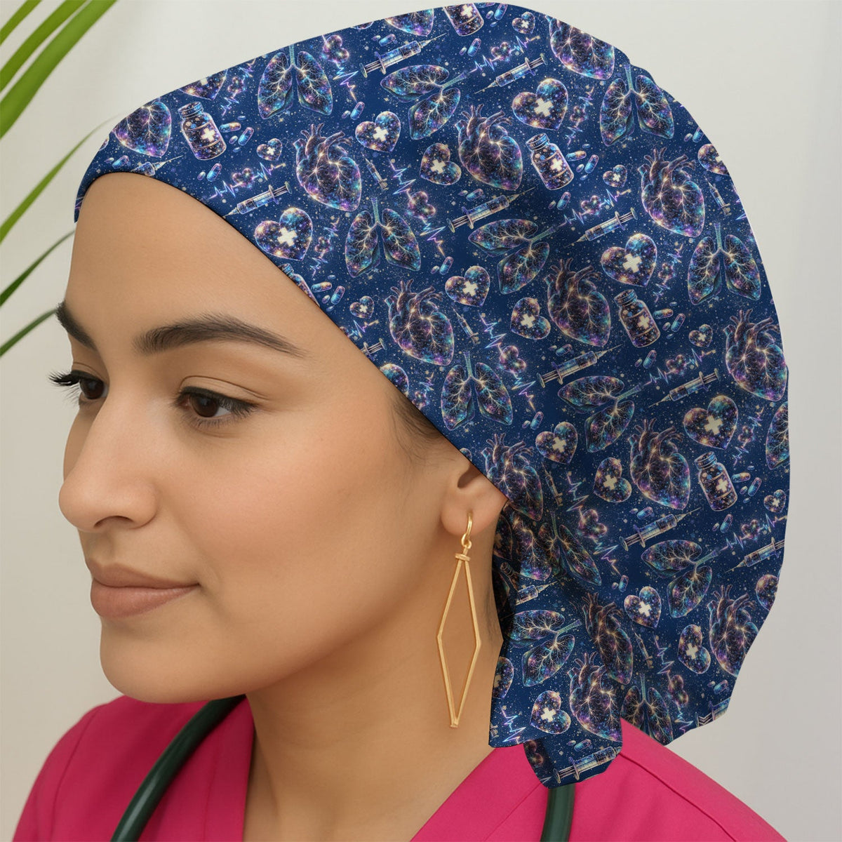 Galaxy Anatomical Heart Lung Syringe Scrub Cap