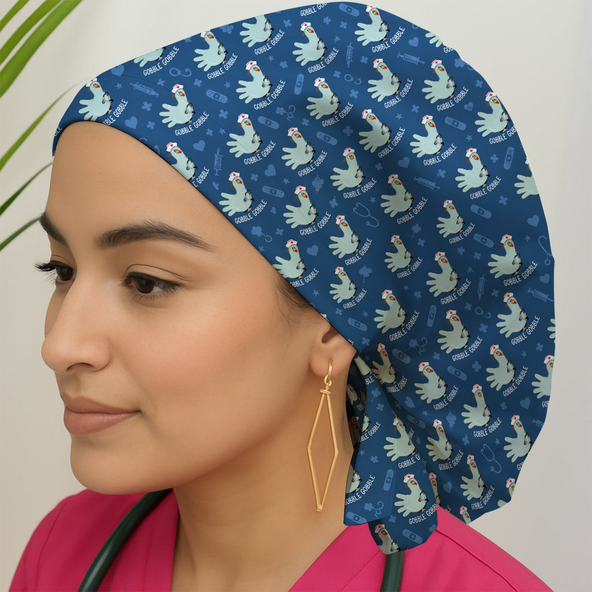 Gobble Gobble Turkey Scrub Cap