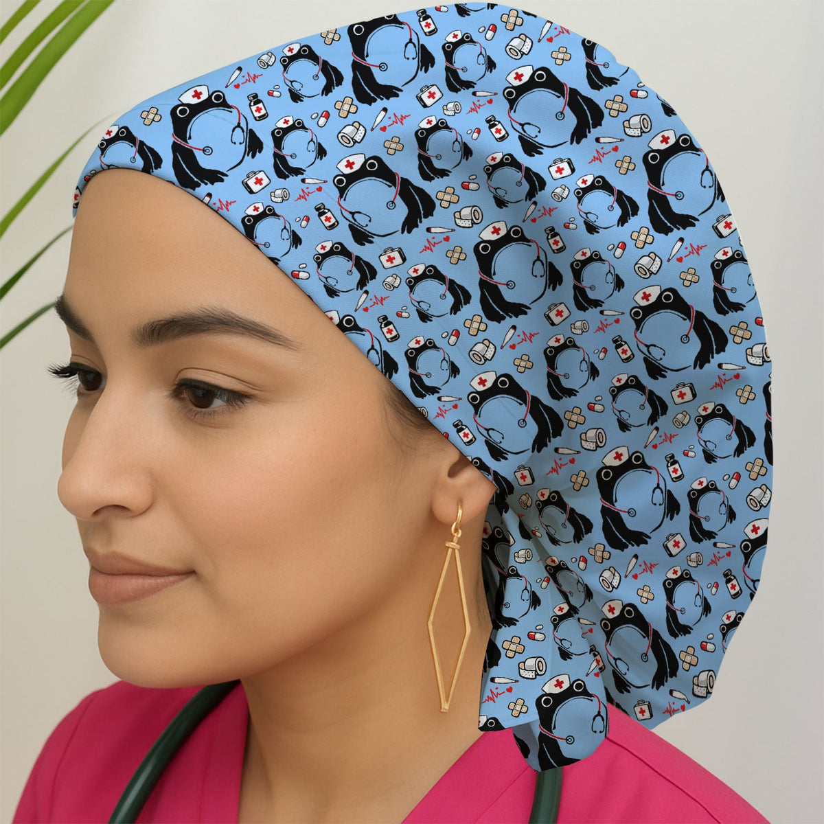 Frog Medical Scrub Cap