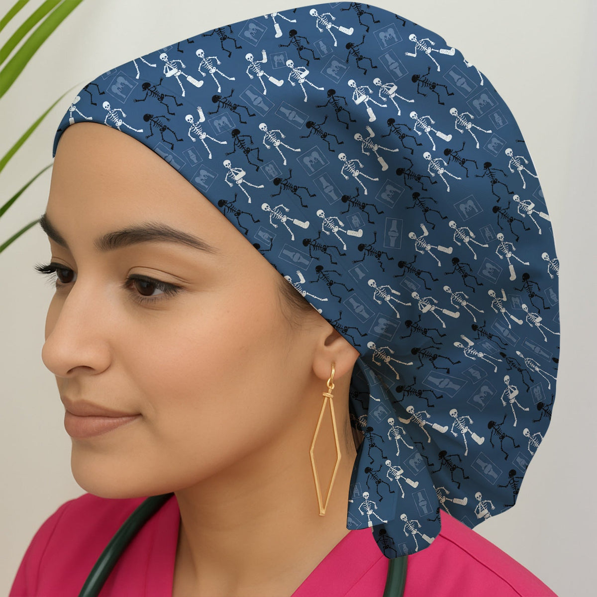 Orthopedic Skeleton Scrub Cap - Halloween Gift For Nurse