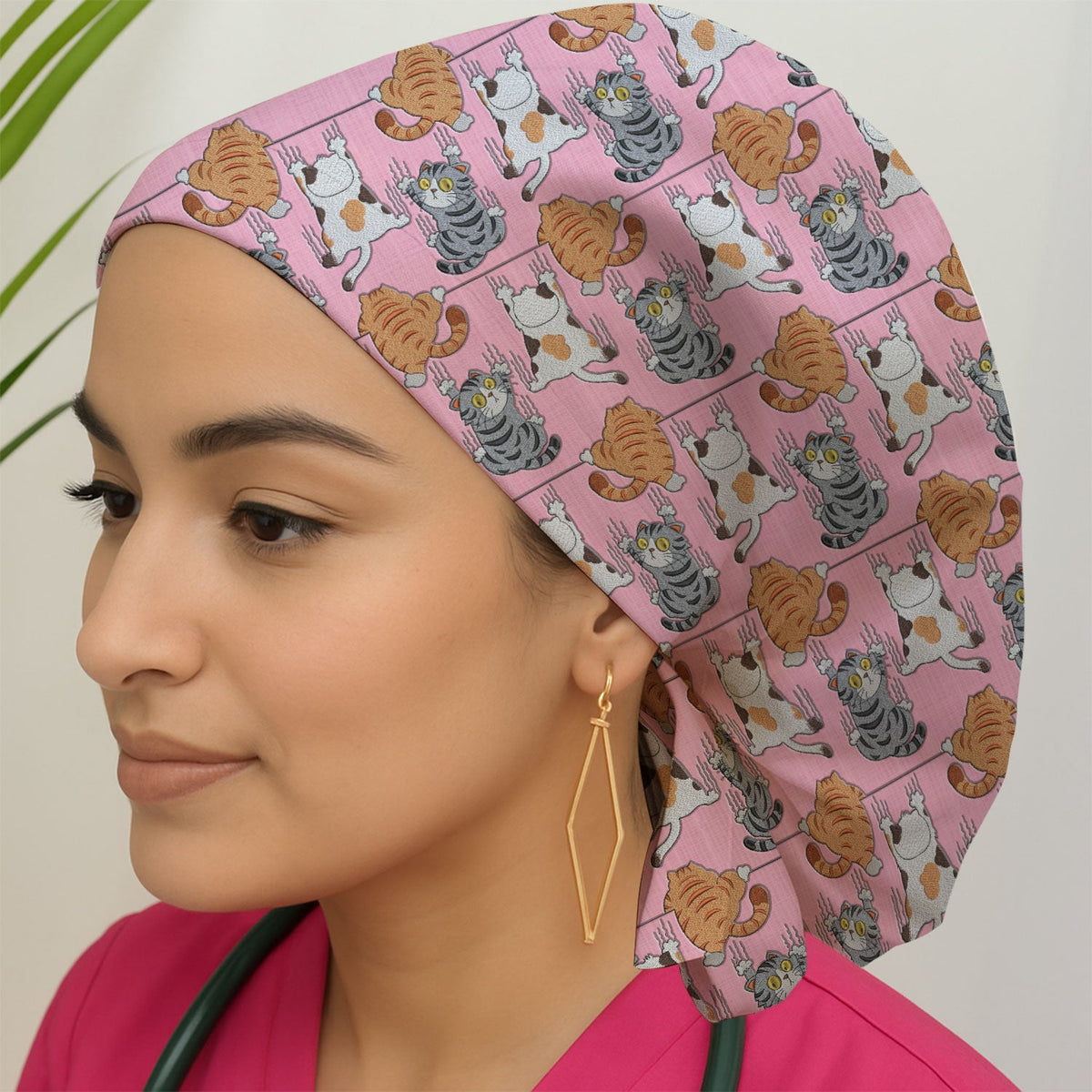 Cats Scrub Cap