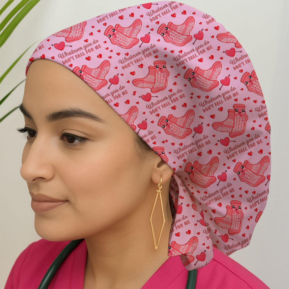 Valentine Funny Love Quote Scrub Cap
