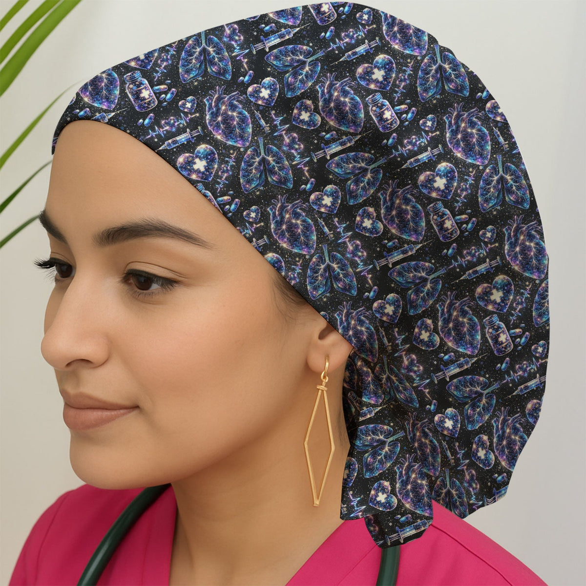 Galaxy Anatomical Heart Lung Syringe Scrub Cap
