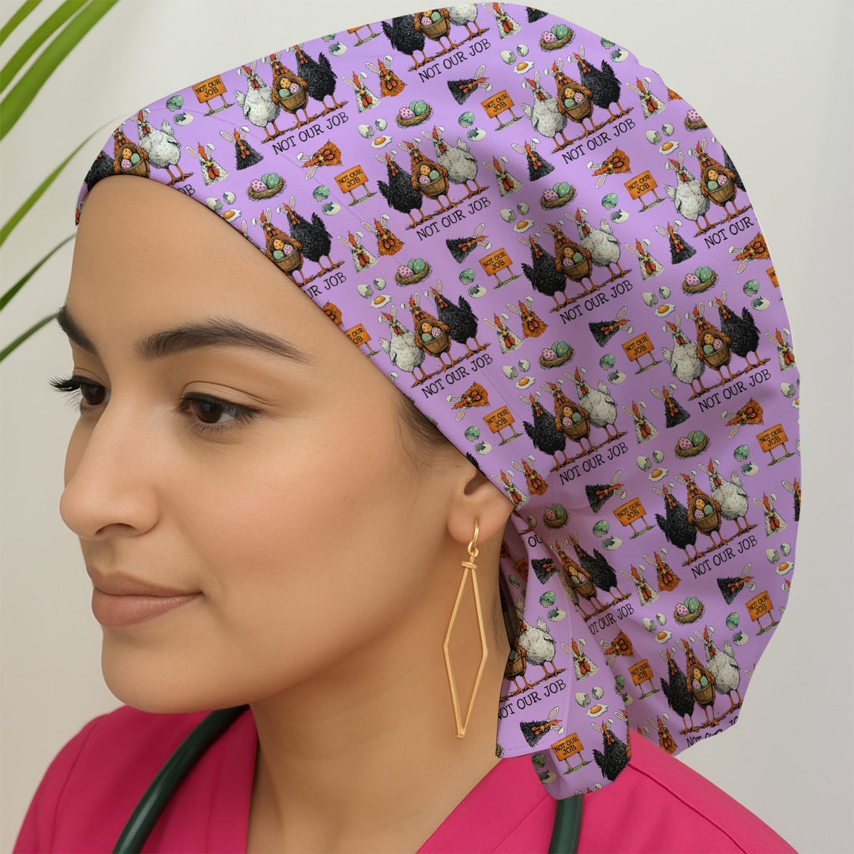 Chicken Humor Scrub Cap - Easter Gift