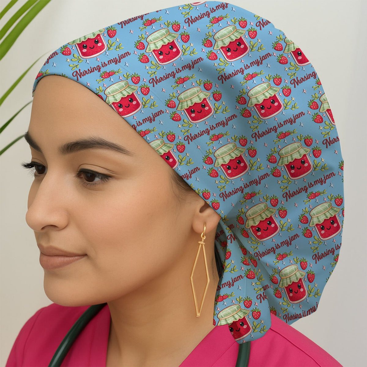 Strawberry Jam Scrub Cap