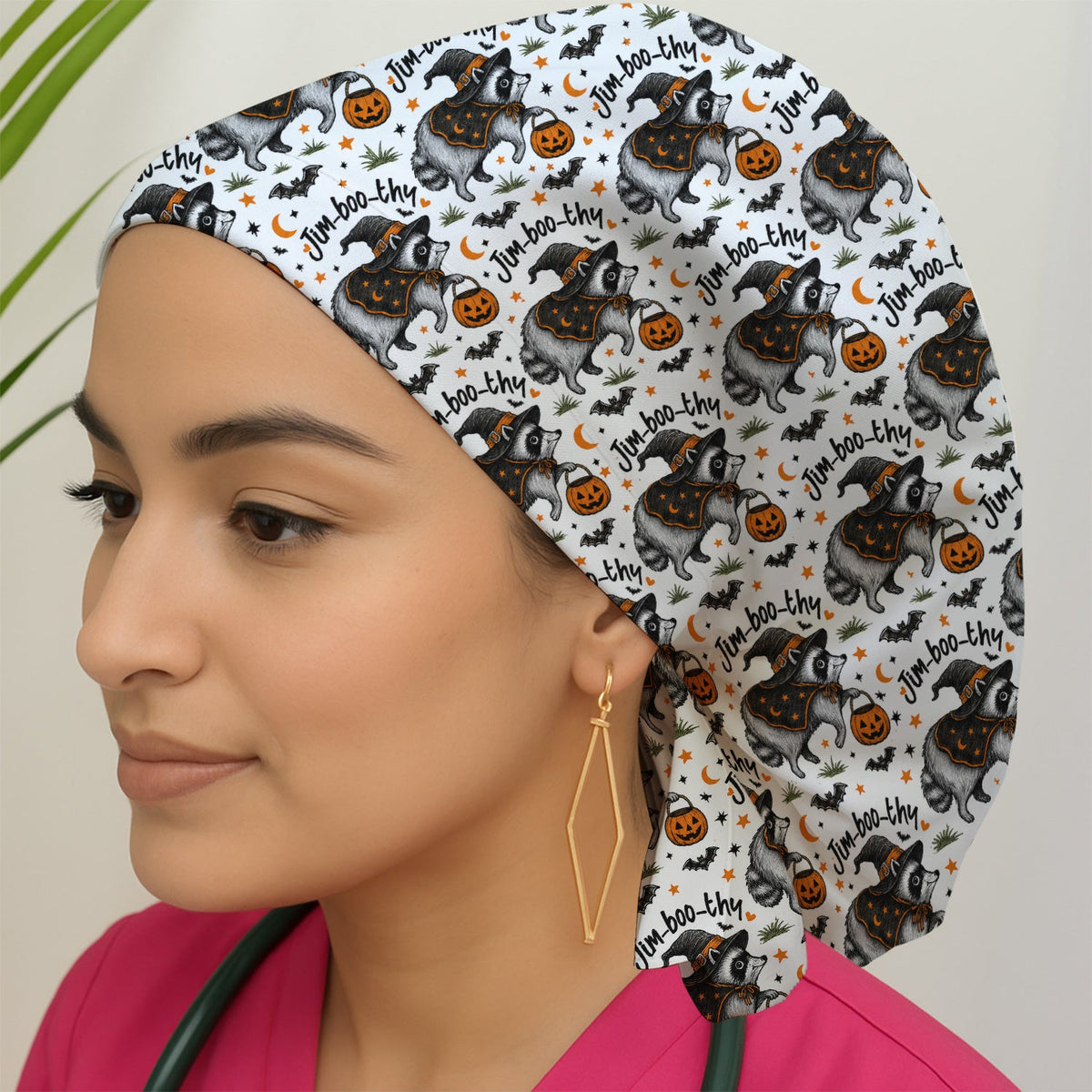 Jim Boo Thy Raccoon Scrub Cap