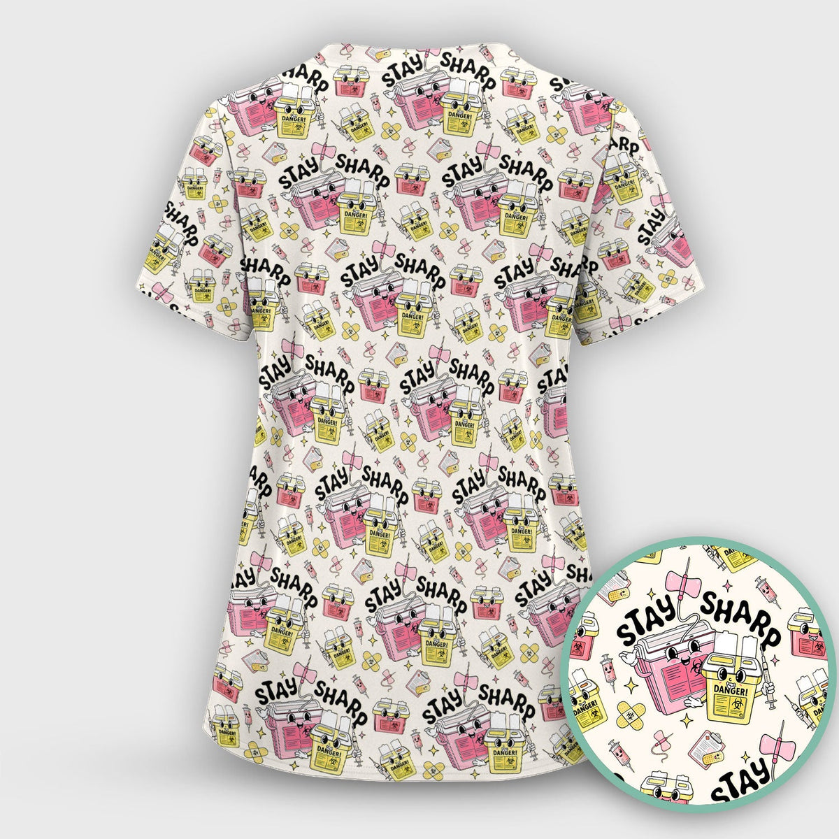 Stay Sharp Nurse Scrub Top