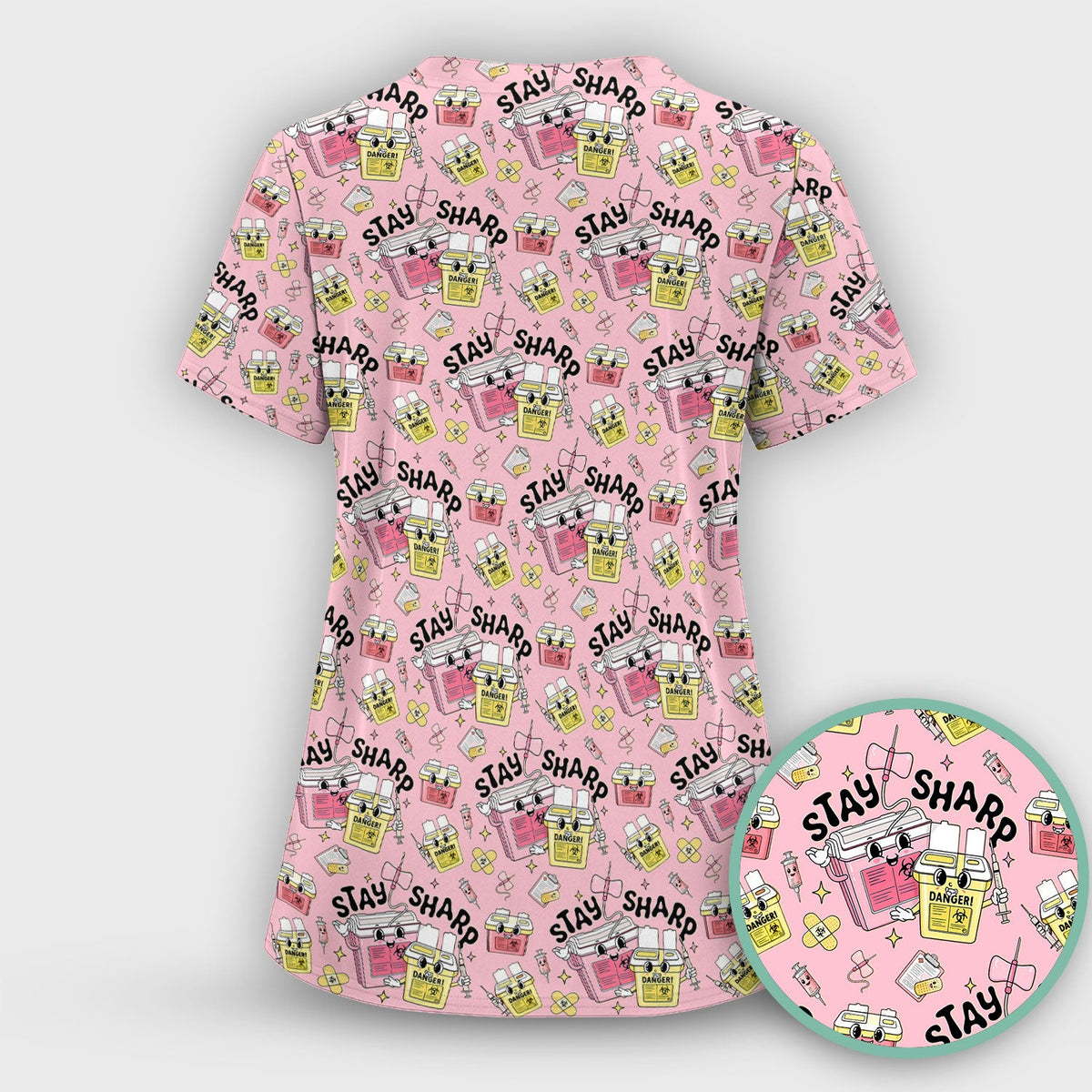 Stay Sharp Nurse Scrub Top