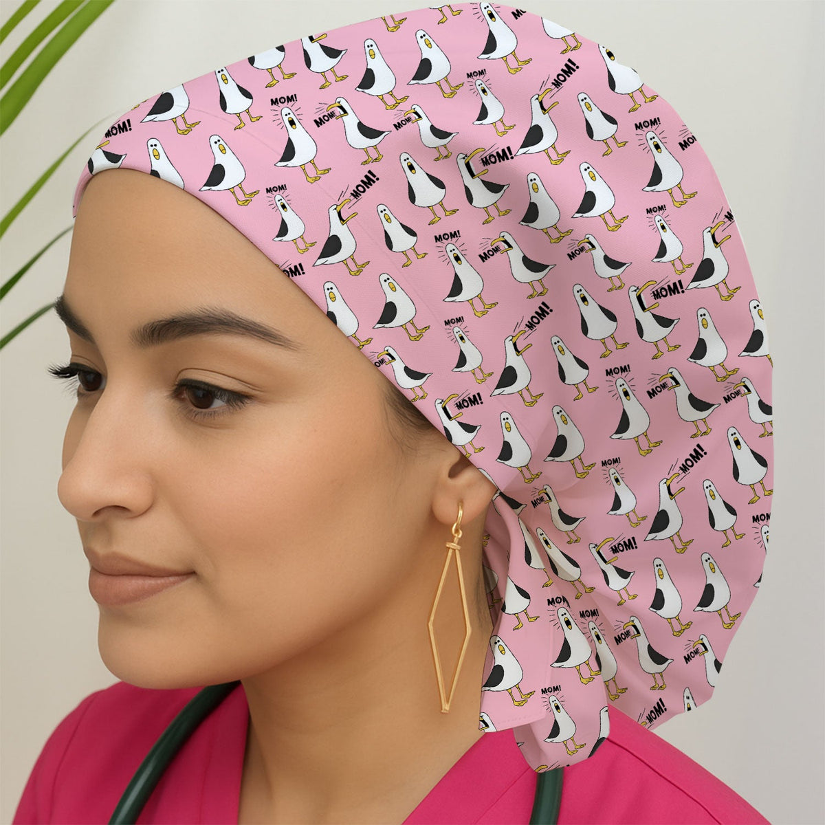 Seagull Mom Scrub Cap