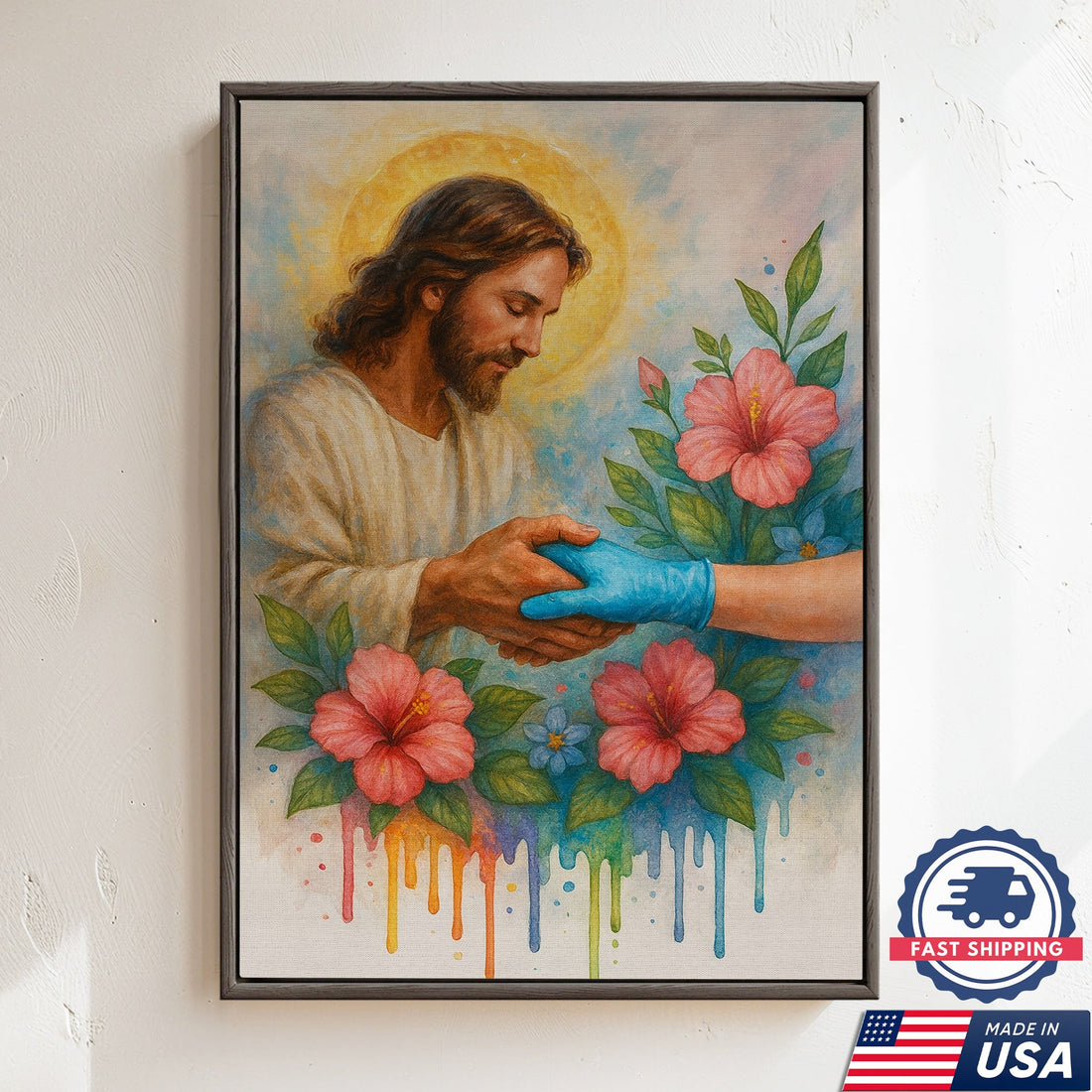 Healing Hand Of God Nurse Canvas