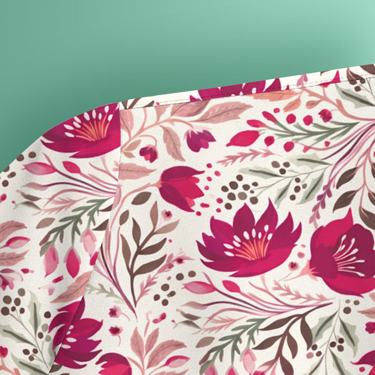 Elegant Floral Botanical Nurse Scrub Top