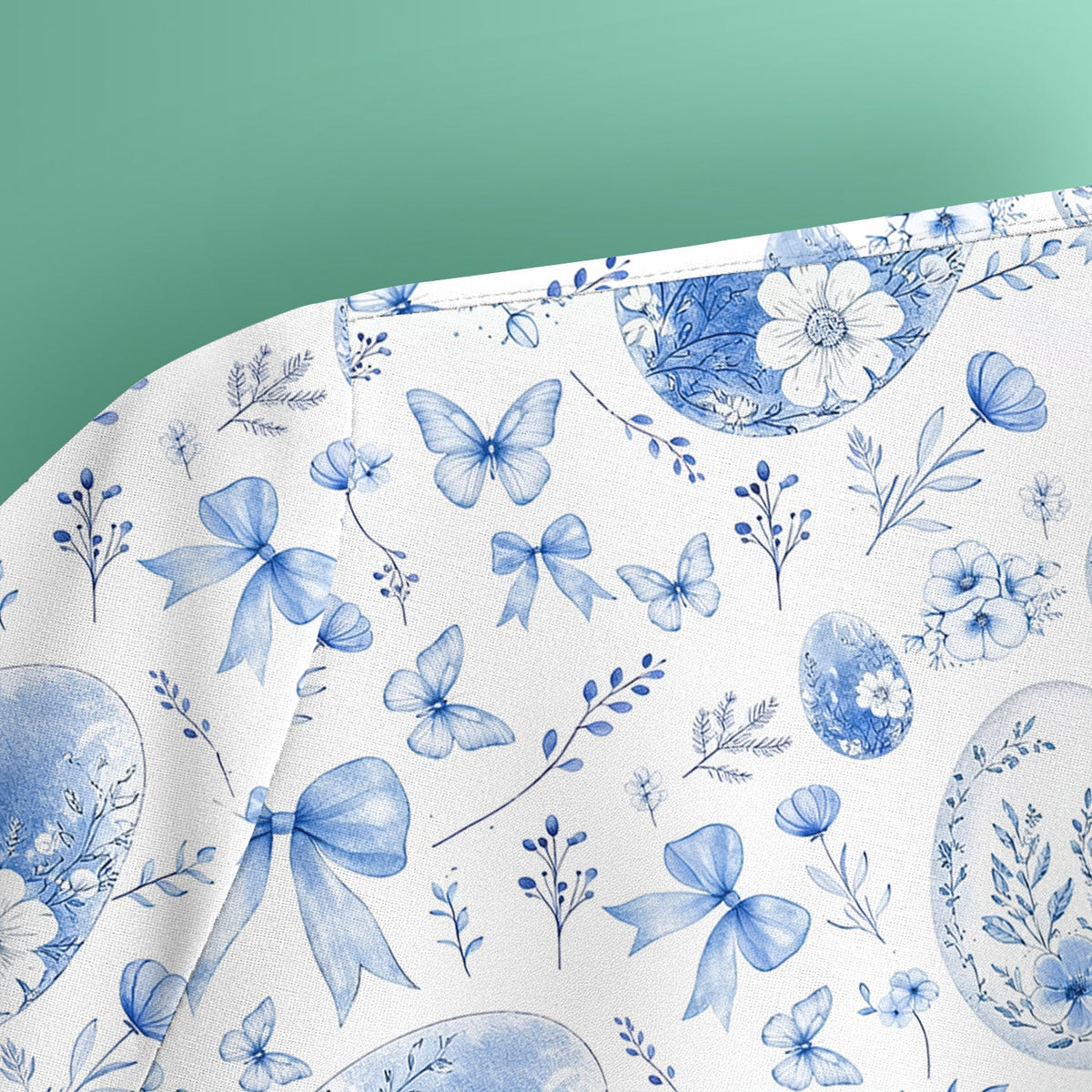 Butterfly Floral Bow Vintage Nurse Scrub Top