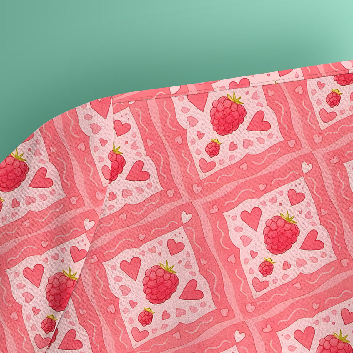 Raspberry Heart Diamond Nurse Scrub Top
