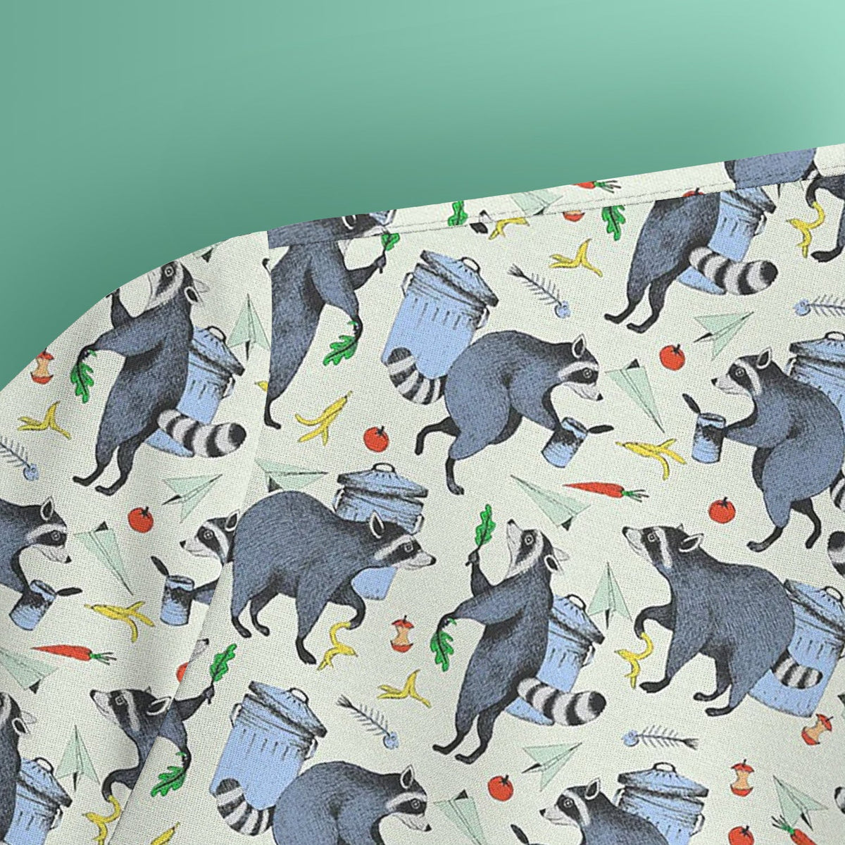 Raccoon Trash Nurse Scrub Top