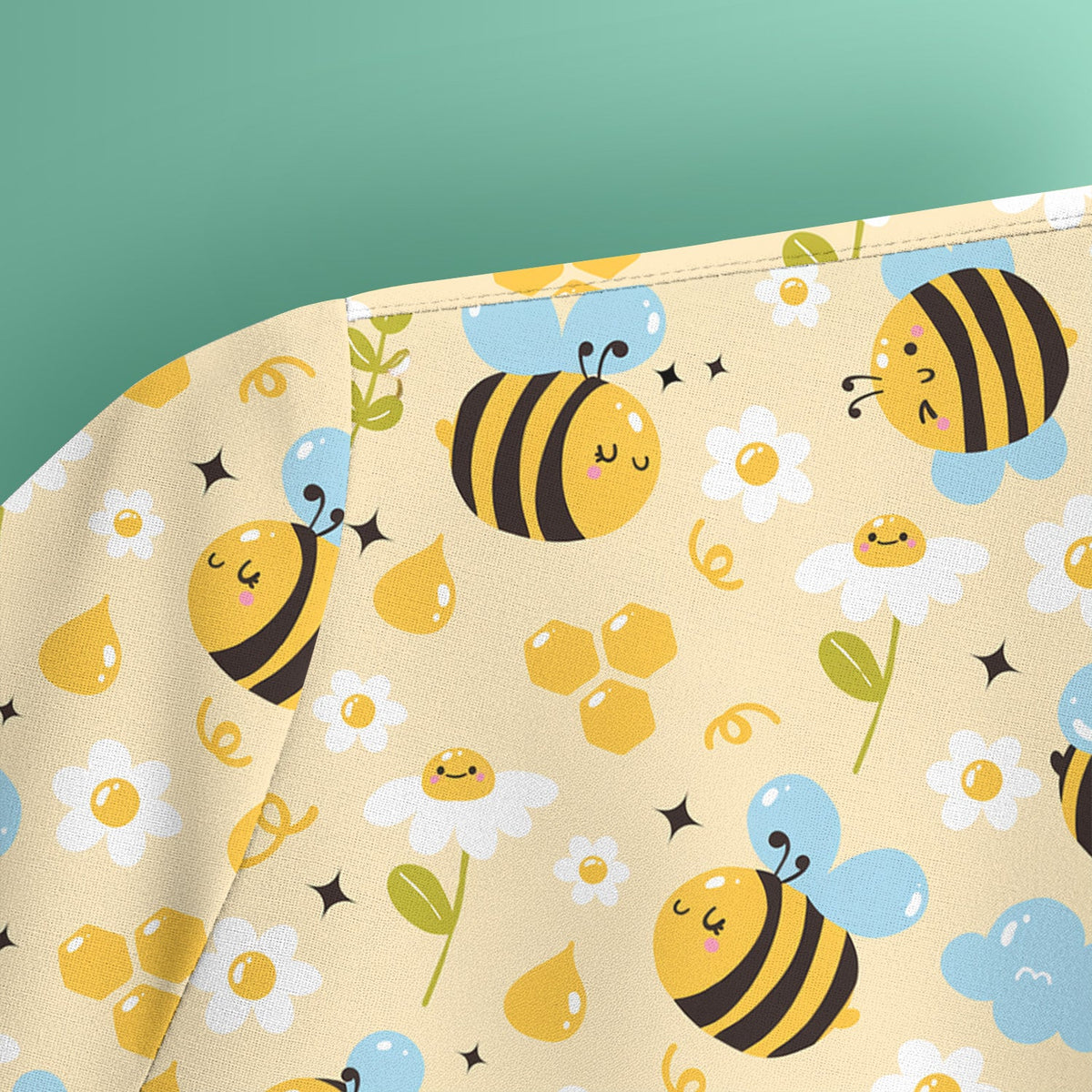 Honey Bee Flower Cloud Nurse Scrub Top