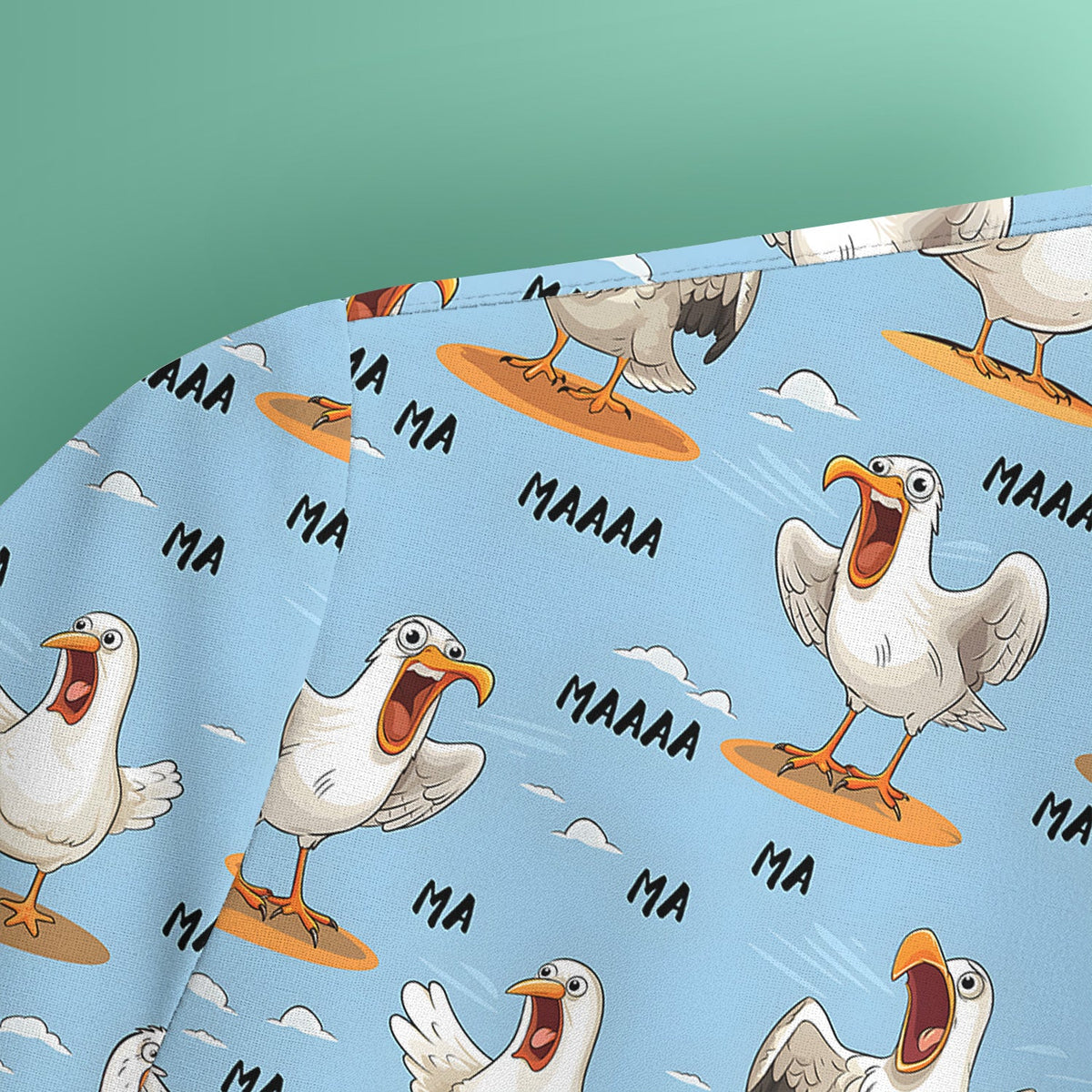 Screaming Seagull Sky Nurse Scrub Top