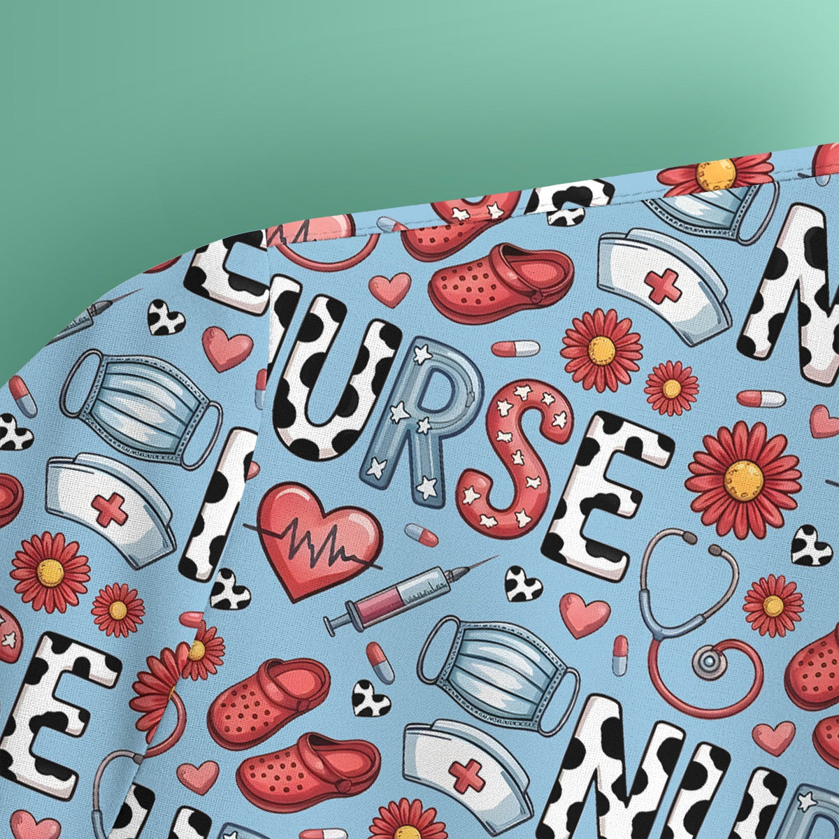 Medical Icon Nurse Scrub Top