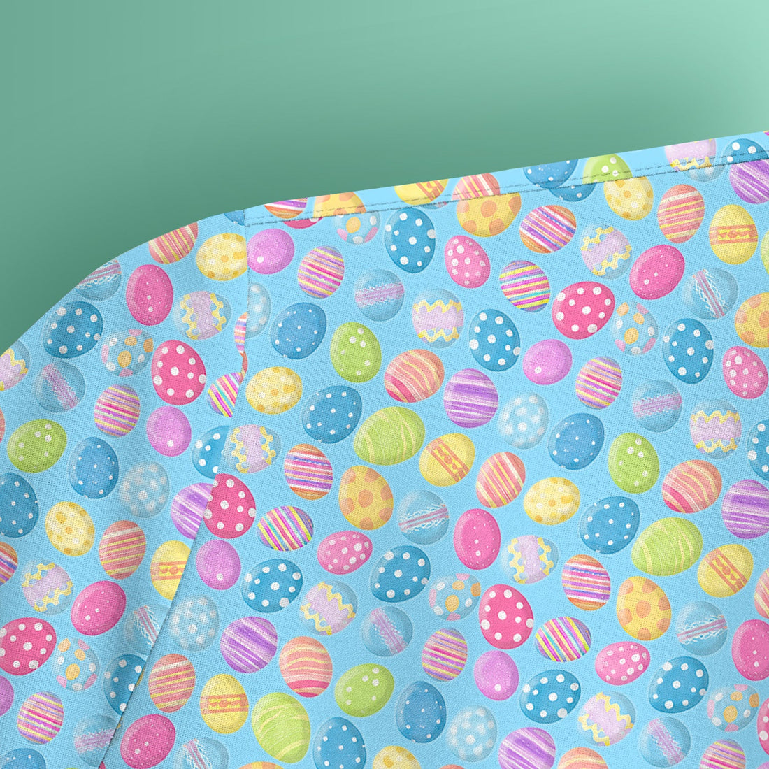 Colorful Easter Eggs Pattern Scrub Top, Comfortable Scrubs for Nurses