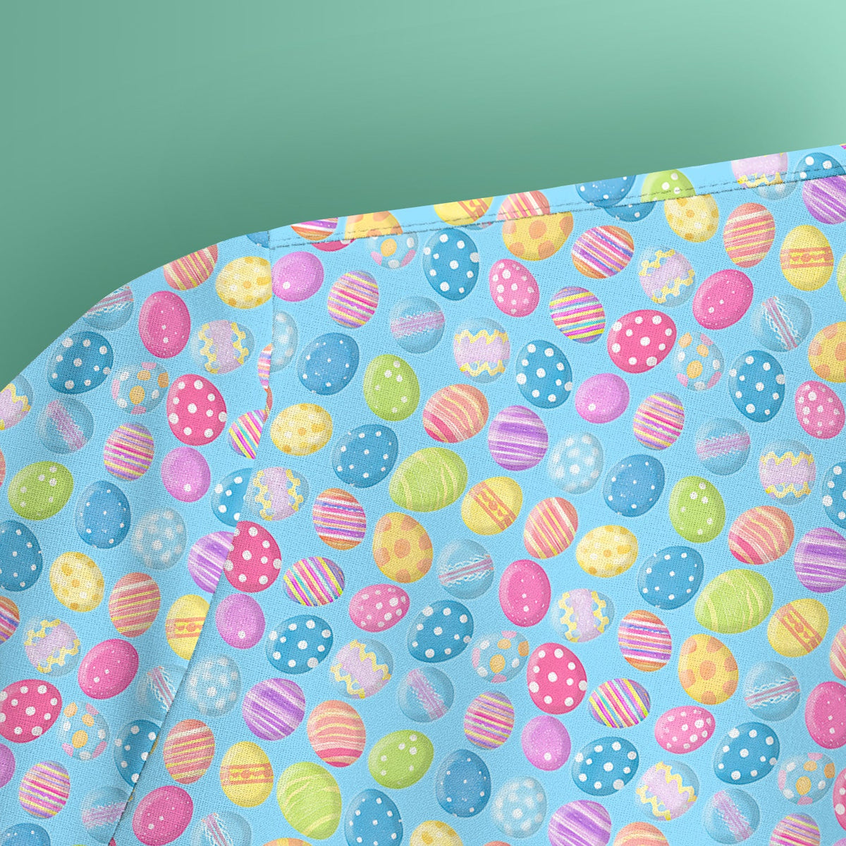 Colorful Easter Eggs Pattern Scrub Top, Comfortable Scrubs for Nurses