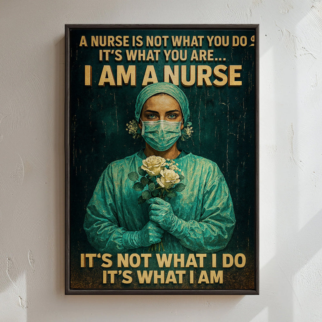 I Am A Nurse Inspirational Canvas