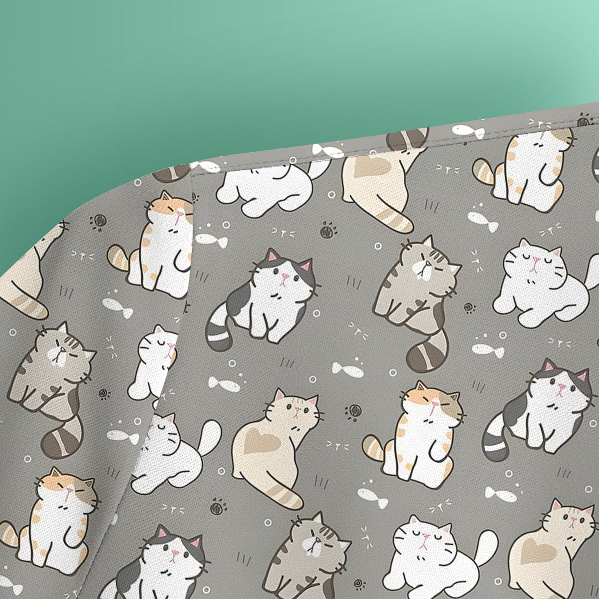 Pastel Cat Nurse Scrub Top